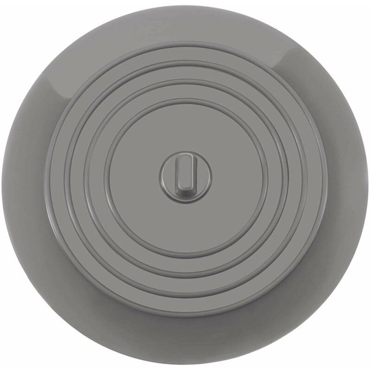 Bath Plugs Silicone Sink Stopper Kitchen Sink Stopper 15.3cm Diameter for Kitchens, Bathrooms and Laundry Universal Drain Stopper (1 pcs, Grey)