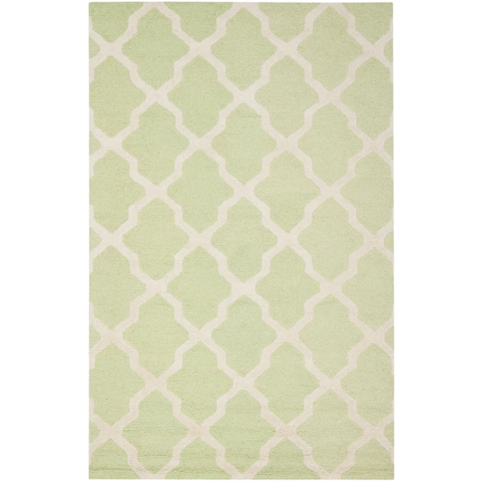 Darrow Handmade Tufted Wool Light Green Rug