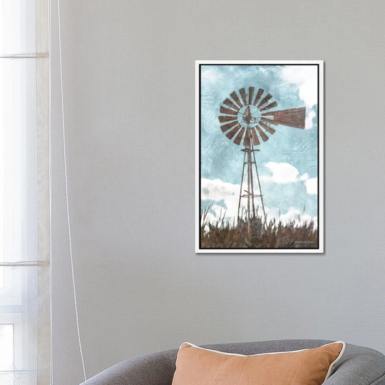 Windmill by Bluebird Barn - Painting Print on Canvas