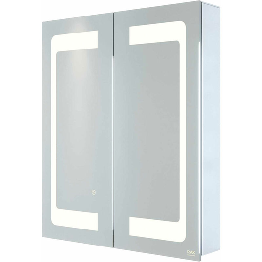 RAK Aphrodite 2-Door Mirrored Bathroom Cabinet 700mm H x 600mm W