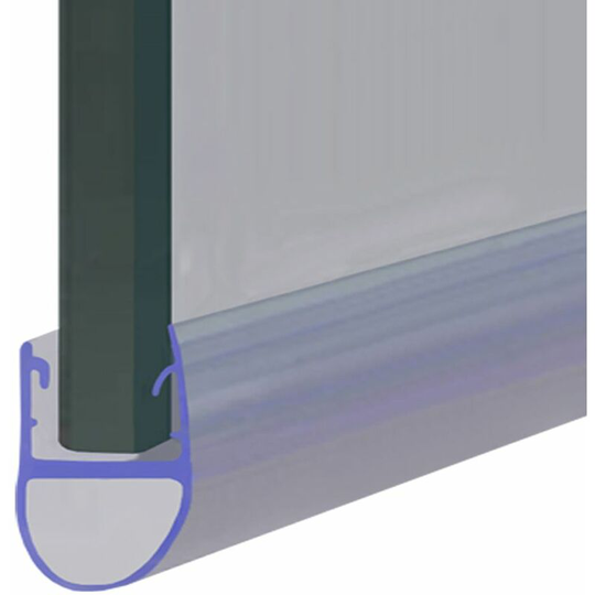 Shower Seal for Screens, Doors or Panels | Fits 4, 5 or 6mm Glass | Seals 3-7mm Gaps | SEAL001 (80cm) - Clear