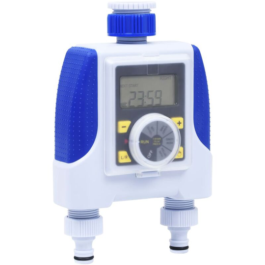 Electronic Dual Outlet Water Timer with Rain Delay FF147886_UK - Topdeal