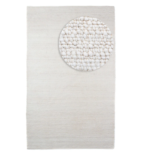 Bircham Hand Loomed White Indoor/Outdoor Rug