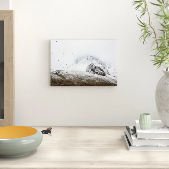 'Birds in the Cold Fog' Graphic Art