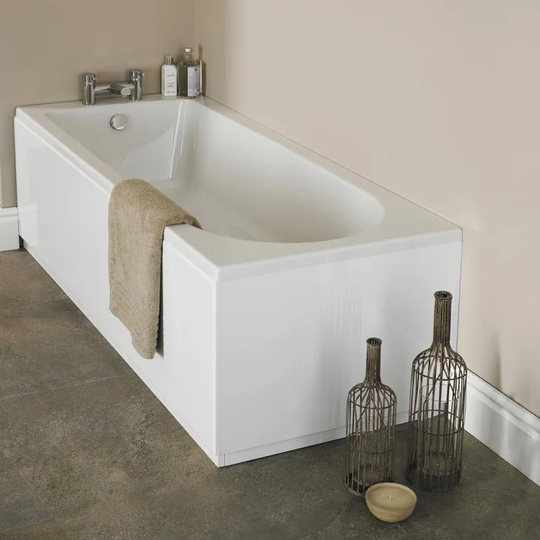 Barmby 170cm x 70cm Freestanding Whirlpool Bathtub