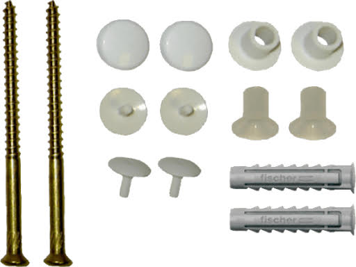 Essentials WC Pan To Floor Vertical Fixing Kit