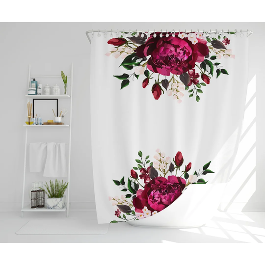 Yakira Polyester Shower Curtain Set