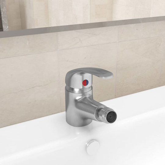 Bathroom Bidet Mixer Tap Silver 13x12 cm FF149087_UK - Topdeal