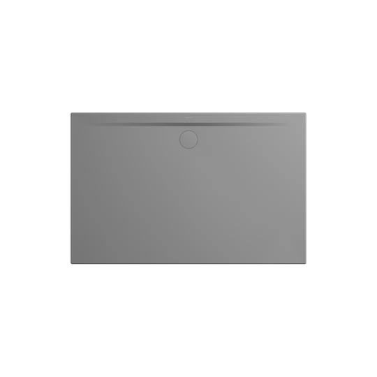 Superplan Zero 800 x 750 mm Steel Enamel Shower Tray - Cold Grey 40