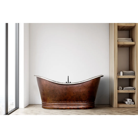 Skien 1670 mm x 810 mm Freestanding Standard Double Bathtub