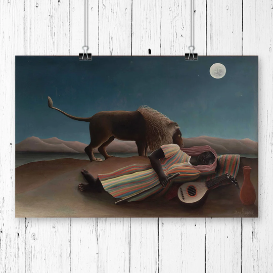 'La Bohemienne Endormie' by Henri Rousseau Graphic art