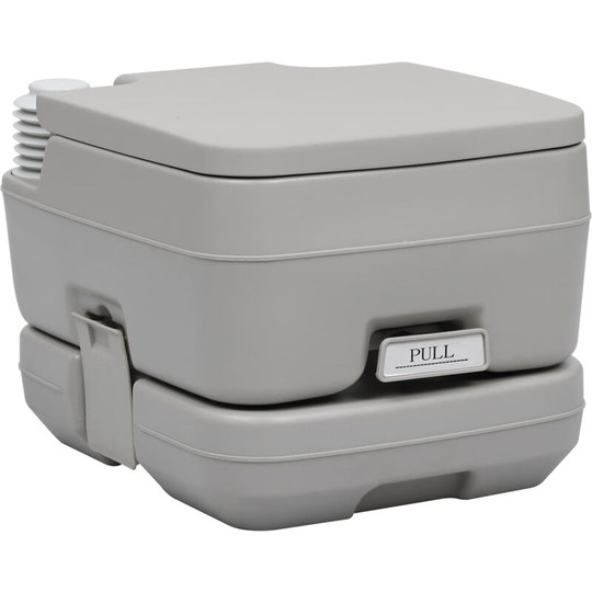 Portable Camping Toilet Grey 10+10 l FF30136_UK - Topdeal