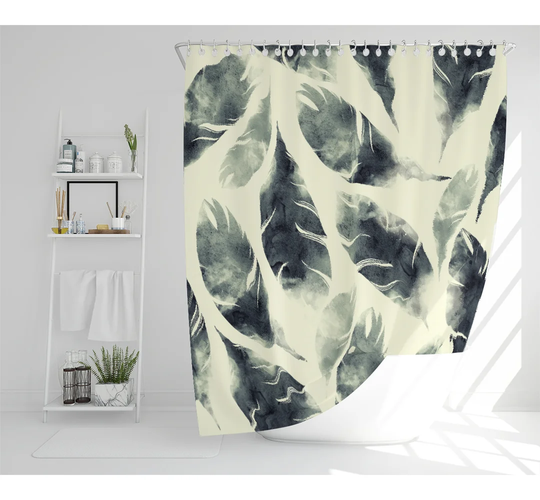 Brucie Polyester Shower Curtain Set