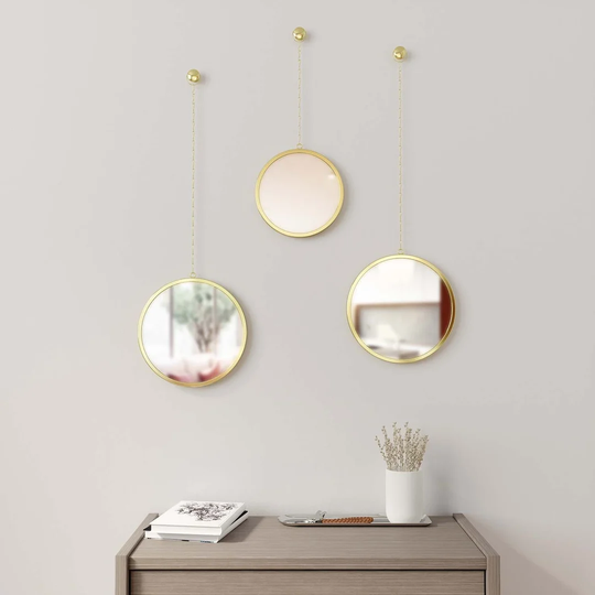 3 Piece Thacker Accent Mirror Set