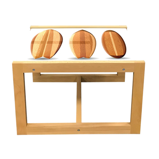 Surfboard Coffee Table, Water Sports Ocean Related 3 Wooden Items Image On Plain Backdrop, Acrylic Glass Center Table With Wooden Frame For Offices Do