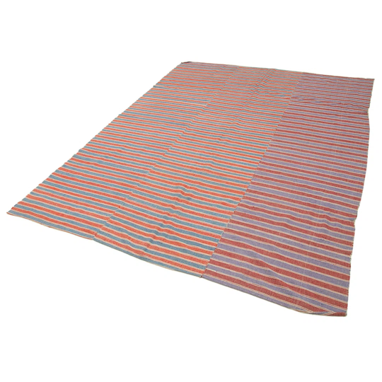 Berenbaum Kilim Hand-Knotted Cotton/Wool Red Rug