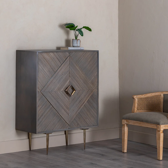 Avariella Iron 2 - Door Square Cabinet Accent Chest