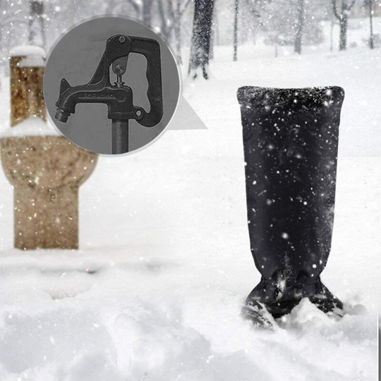 Large frost protection faucet outside, frost protection faucet, waterproof, thermal thickening faucet cover in the garden (black, 50*21cm)