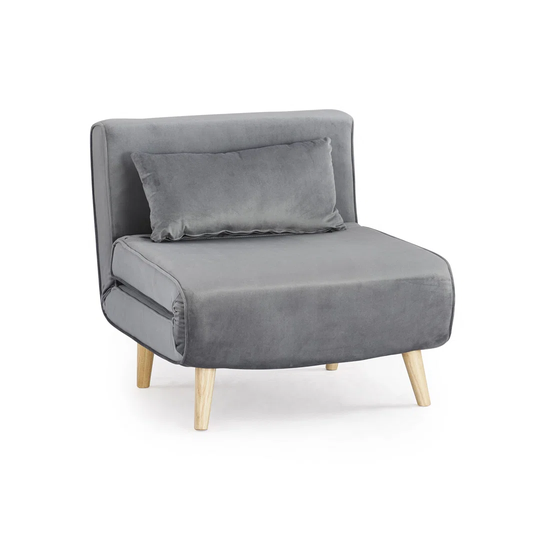 Griswalda 76Cm Velvet Armless Sofa Bed