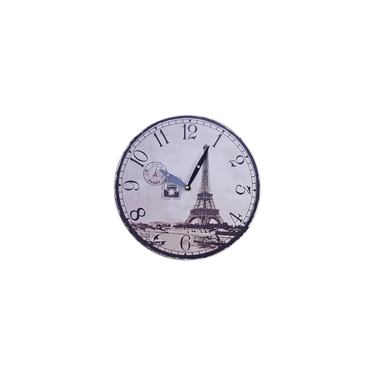Eiffel Tower 29cm Wall Clock