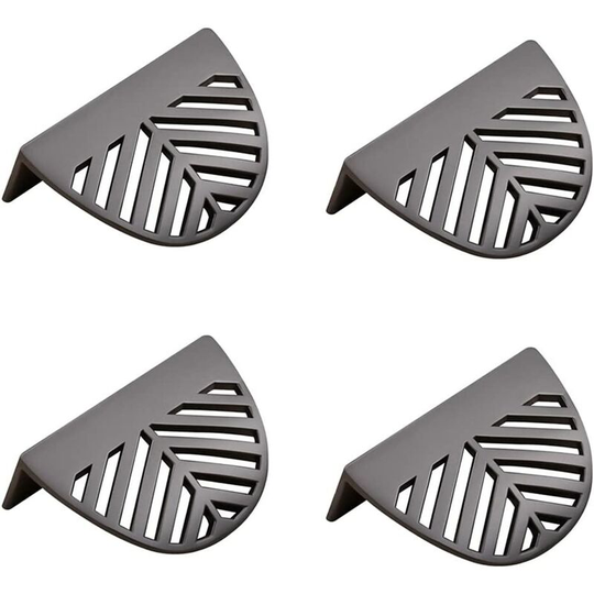 4Pcs Handle Door Knob Leaf Shape Brass Cabinet Handle for Drawer Cabinet Kitchen Cabinet