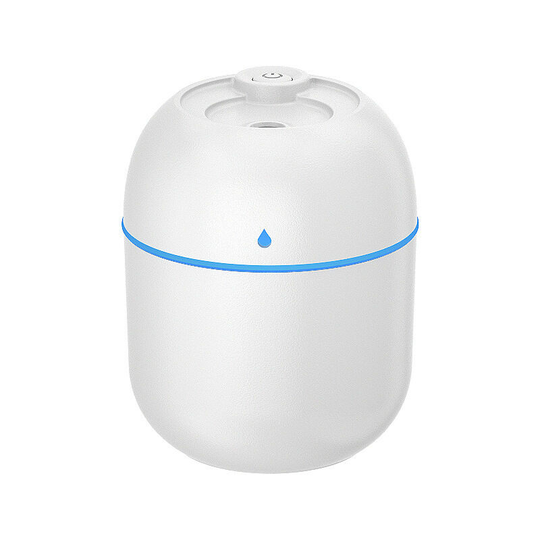 Sunflowergb - Water drop mini humidifier household mute bedroom office desk car small dormitory water replenishment spray cute (Glacier white)