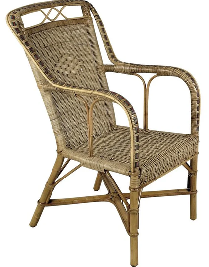High Armchair In Manau And Rattan Medan