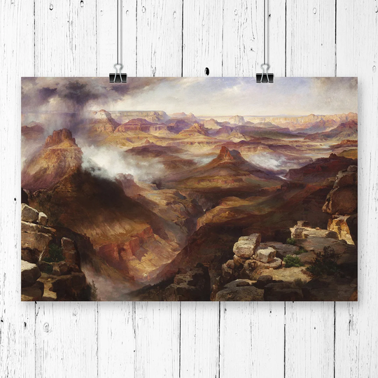 'Grand Canyon of Colorado' by Thomas Moran Graphic art