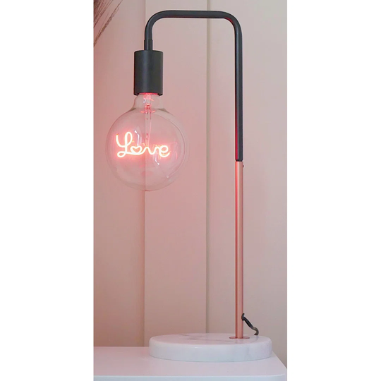 Stokesdale 51Cm Black/Copper Desk Lamp Set with Outlet