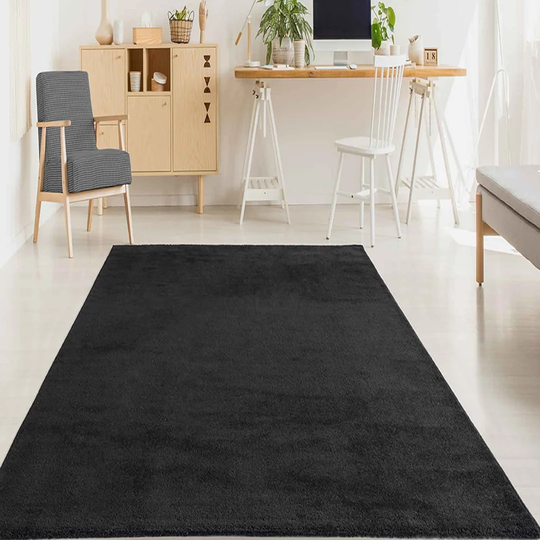 Rotherham Flatweave Black Rug