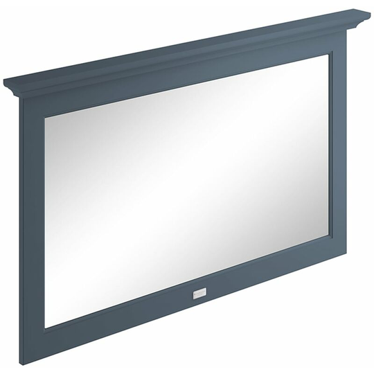 Bayswater Flat Bathroom Mirror 1200mm Wide - Stiffkey Blue