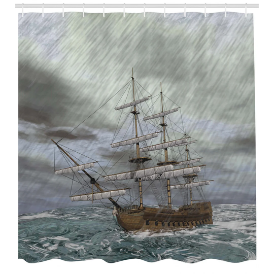 Benvenuta Polyester Shower Curtain Set