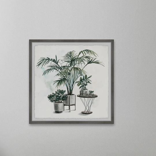 'Indoor Tropical Garden II' Framed Painting