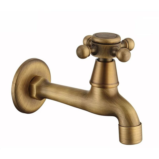 Vintage Wall Mounted Bathroom Faucet,BR-Vie Toilet, Sink, Tub, Brass Faucet for Garden, Patio, Pool