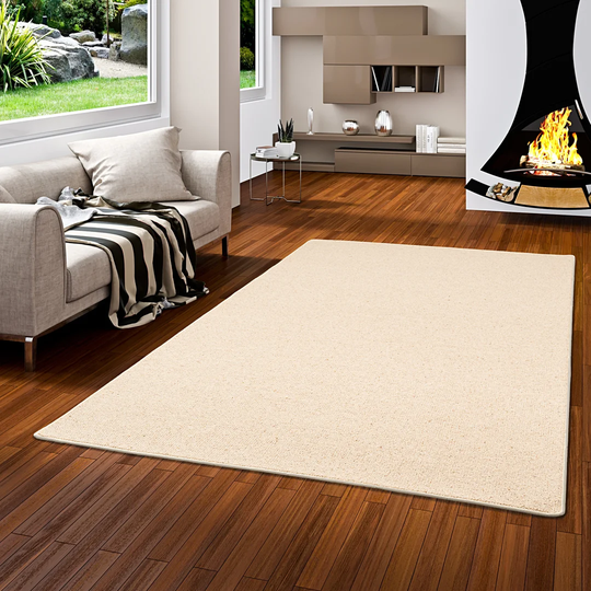 Clive Tufted Wool Beige Rug