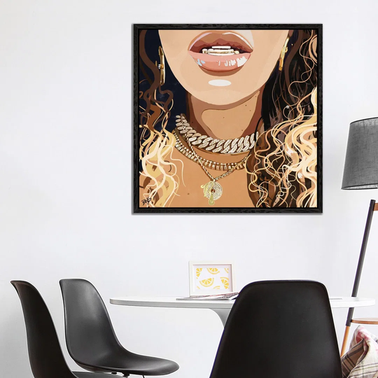 Bey Chains by Bria Nicole - Graphic Art Print on Canvas