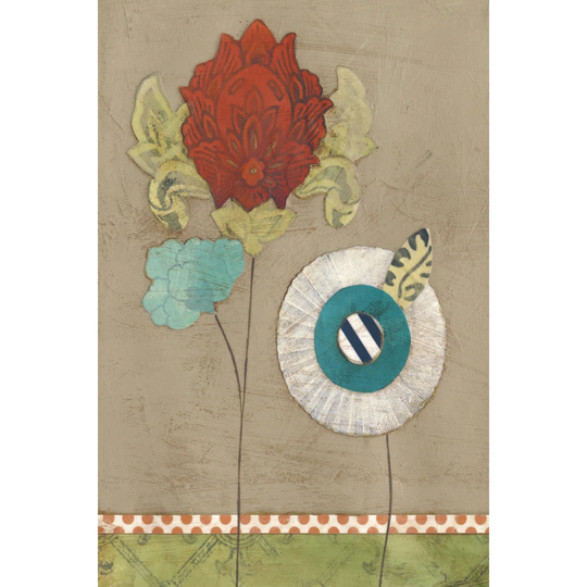 Petal Patterns V - Wrapped Canvas Painting