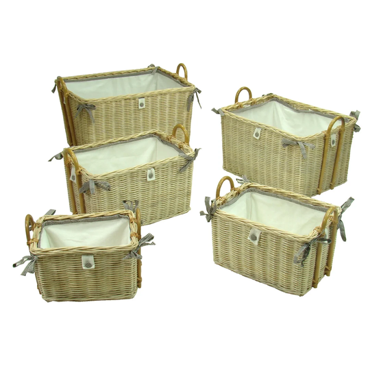 Kami Rattan 5 Piece Basket Set