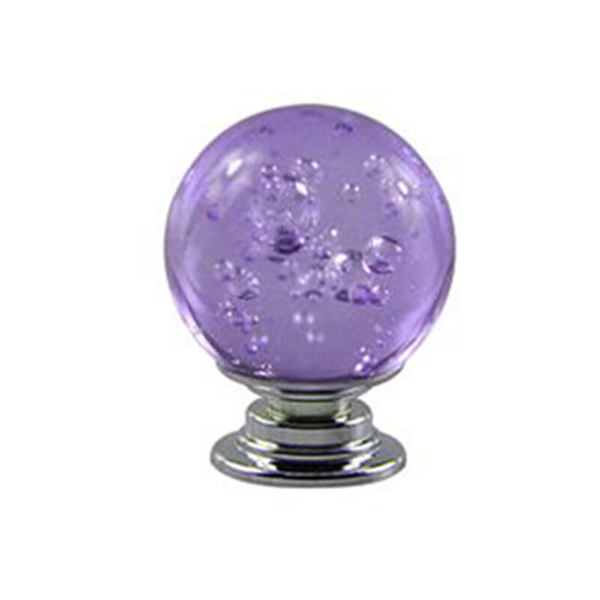 Door Handle Knob Drawer Pulls Furniture Handle 30mm Crystal Glass Aluminum Base Drawer Cabinet Door Handle Cabinet Hardware, Purple - Purple