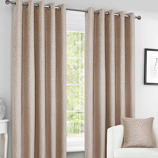 Giacob Sahara Blush Eyelet Room Darkening Curtains
