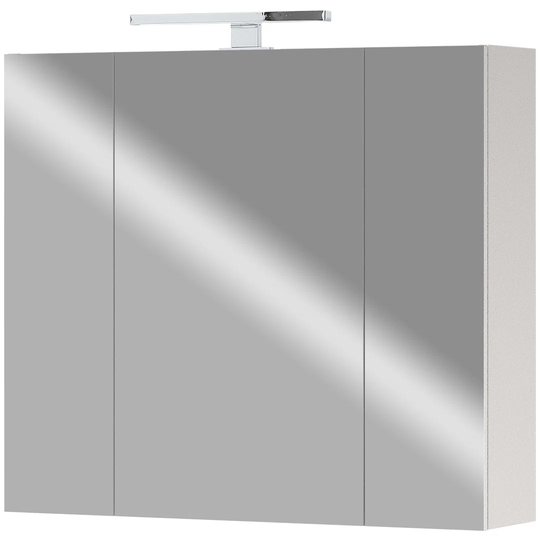 Yonkers 76cm x 71cm Surface Mount Mirror Cabinet with LED Lighting