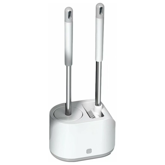 Toilet brush, silicone toilet brush for bathroom toilet (floor standing)