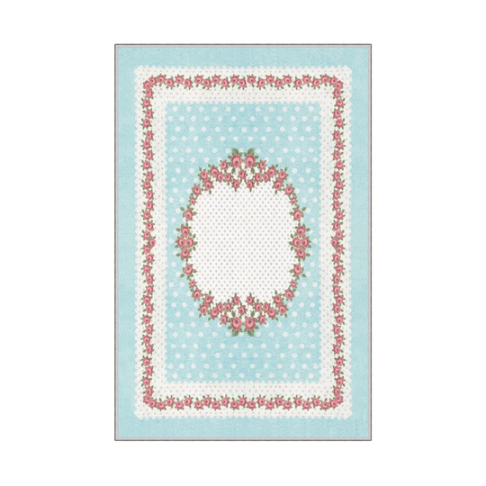 Ariad Power Loom Green/White Rug
