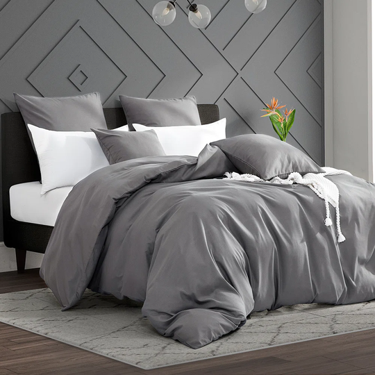 Drager Microfibre 170 TC Reversible Modern & Contemporary Duvet Cover Set