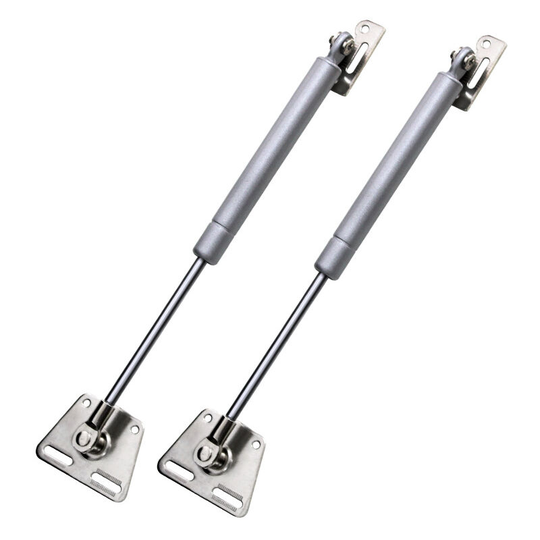 100N/22lb Gas Spring Soft Close Hinges, Slow Down Lid Stay Slowly Open Drop Door Flap for Kitchen Cabinet Cupboard Desk, Pack of 2