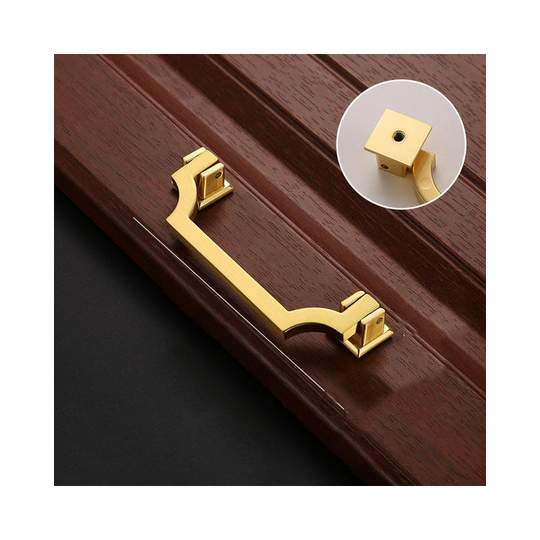 Luxury Brushed Copper Light Cabinet Door Handle Shoe Cabinet Bathroom Cabinet Single Hole Handle