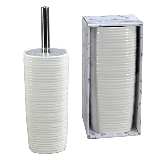 ClipperCove Free-Standing Toilet Roll & Brush Holder