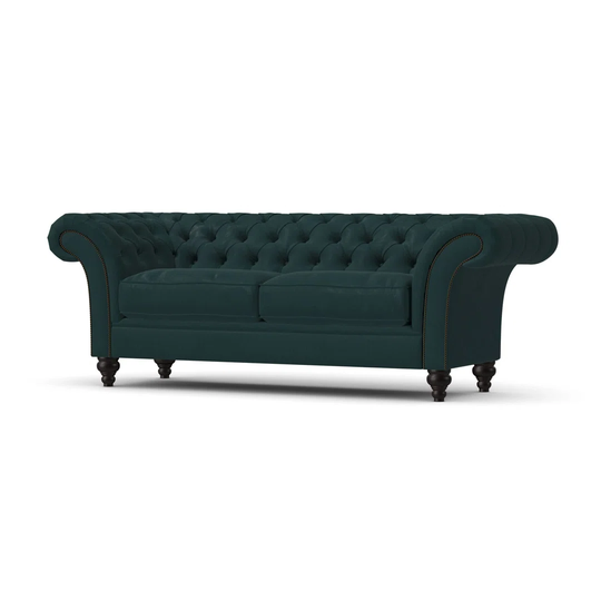 Amyre 220Cm Scroll Arms Chesterfield Sofa