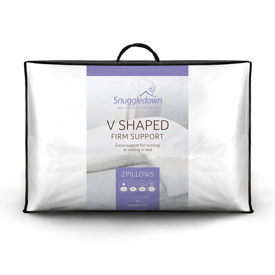 Snuggledown V Shape Firm Support Side Sleeper Pillow