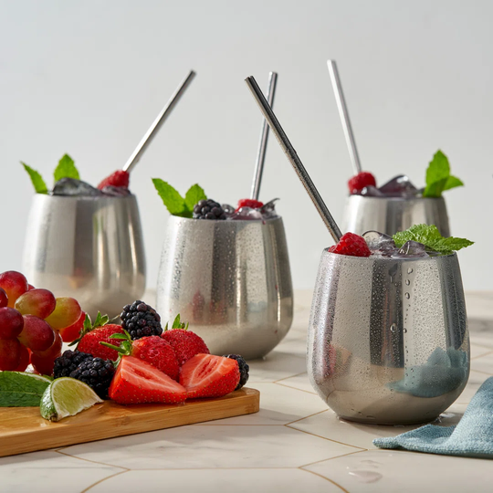 Jekyll 350ml Stainless Steel Stemless Wine Glass
